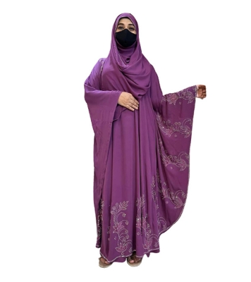 Picture of Premium Dubai Cherri  Irani Abaya Borkha with Hijab