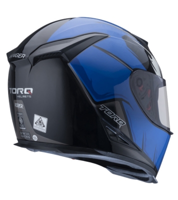 Picture of Torq Reneger Reaper Helmet Glossy Blue Black 