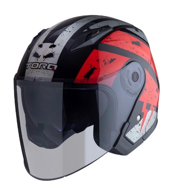 Buy Torq Atom Leak Helmet -Glossy Red Black  at Best Price In Bangladesh