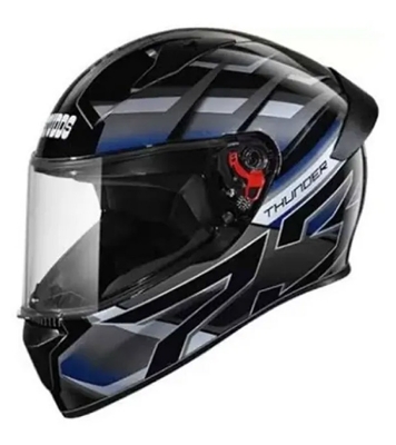 Picture of Studds Thunder D6 Full Face Bike Helmet Grey & Black