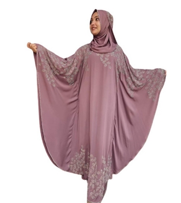 Buy Premium Quality Dubai Cherry Abaya Hijab Borkha Online at Best Price