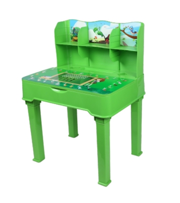 Buy Reading Table With Shelf Parrot Green Online at Best Price