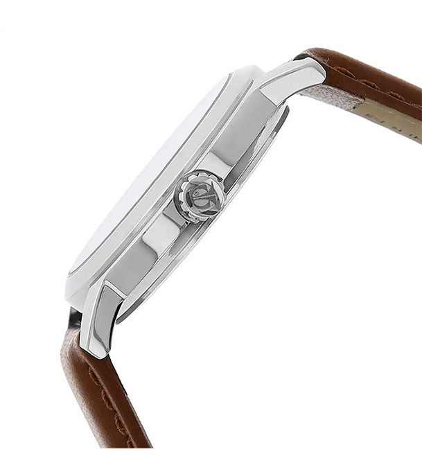 Picture of TITAN Black Dial Brown Leather Strap Watch