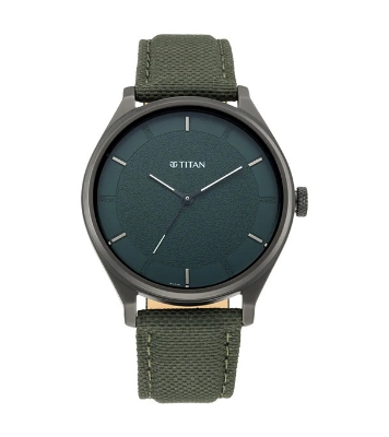Buy TITAN Workwear Green Dial & Fabric Strap Watch  Online at Best Price In Bangladesh