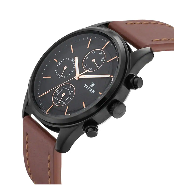 Picture of TITAN Workwear Watch with Black Dial for Men 