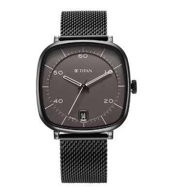 Buy TITAN Neo Curve Anthracite Black Stainless Steel Watch for Men Online at Best Price In Bangladesh
