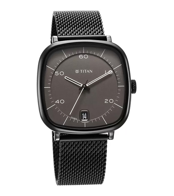 Buy TITAN Neo Curve Anthracite Black Stainless Steel Watch for Men Online at Best Price In Bangladesh