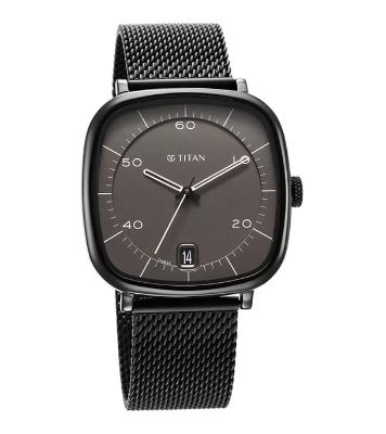 Buy TITAN Neo Curve Anthracite Black Stainless Steel Watch for Men Online at Best Price In Bangladesh