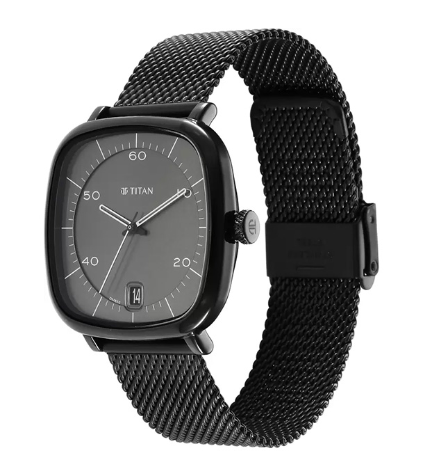 Buy TITAN Neo Curve Anthracite Black Stainless Steel Watch for Men Online at Best Price In Bangladesh