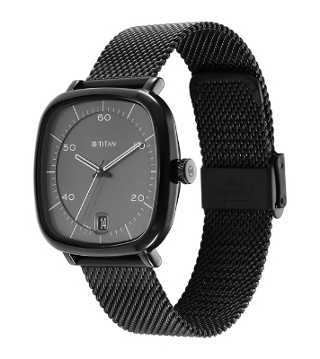 Buy TITAN Neo Curve Anthracite Black Stainless Steel Watch for Men Online at Best Price In Bangladesh