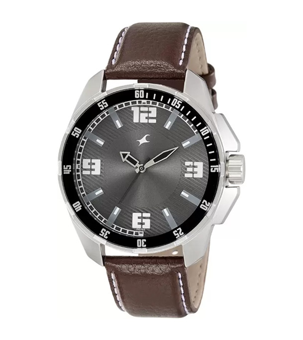Picture of Fastrack Brown Belt Analog Watch For Men 