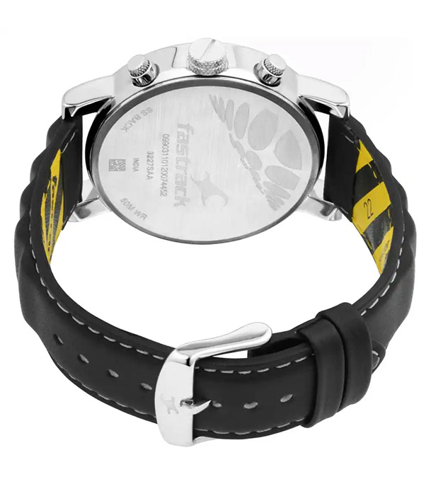 Picture of Fastrack FastFit Watch with Black Dial & Leather Strap 