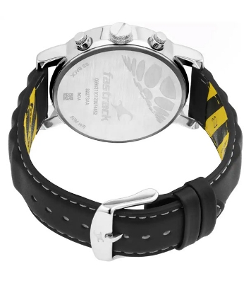 Picture of Fastrack FastFit Watch with Black Dial & Leather Strap 