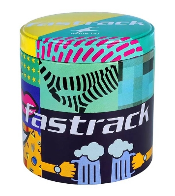 Picture of Fastrack FastFit Watch with Black Dial & Leather Strap 