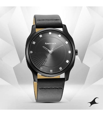 Picture of Fastrack Stunners Anthracite Dial Leather Strap Watch 