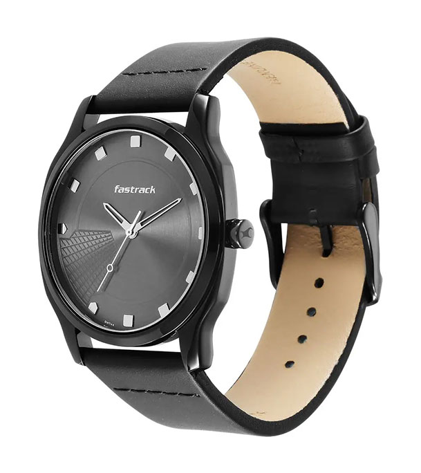 Picture of Fastrack Stunners Anthracite Dial Leather Strap Watch 