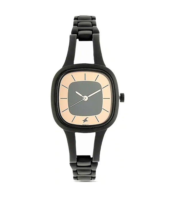 Picture of Fastrack Grey Dial Black Metal Strap Watch for Women 