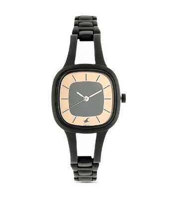 Picture of Fastrack Grey Dial Black Metal Strap Watch for Women 