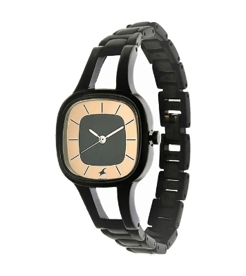 Picture of Fastrack Grey Dial Black Metal Strap Watch for Women 