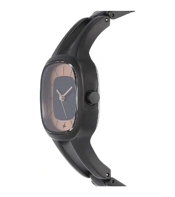 Picture of Fastrack Grey Dial Black Metal Strap Watch for Women 