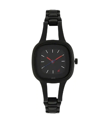 Picture of Fastrack Grey Dial Black Metal Strap Watch for Women 