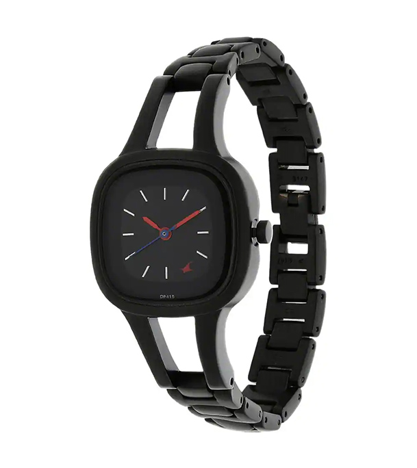 Picture of Fastrack Grey Dial Black Metal Strap Watch for Women 