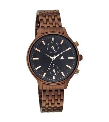 Picture of Fastrack Ruffles Black Dial Stainless Steel Strap Watch