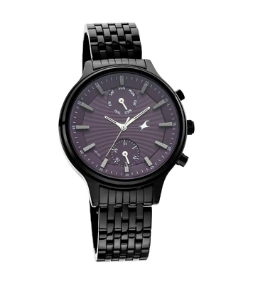 Picture of Fastrack Ruffles Black Dial Stainless Steel Strap Watch