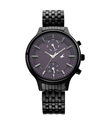 Picture of Fastrack Ruffles Black Dial Stainless Steel Strap Watch