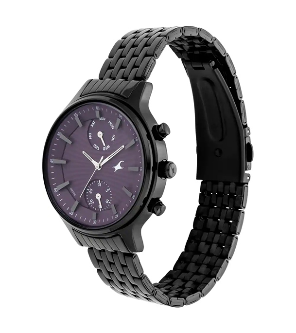 Picture of Fastrack Ruffles Black Dial Stainless Steel Strap Watch