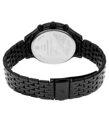 Picture of Fastrack Ruffles Black Dial Stainless Steel Strap Watch