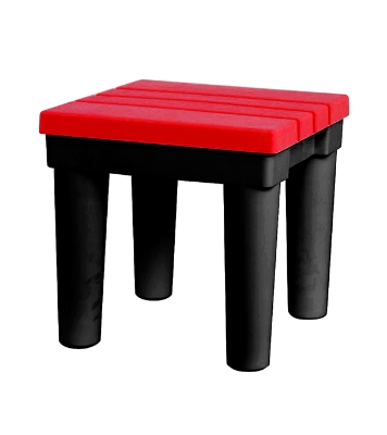 Buy Two Color Square Stool Red & Black Online in Bangladesh at Best Prices