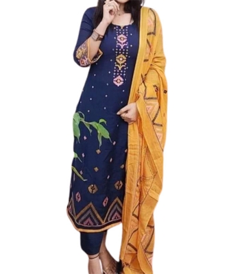 Picture of Exclusive Skin Printed Cotton 3 Piece 