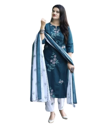 Picture of Exclusive Skin Printed Cotton 3 Piece 