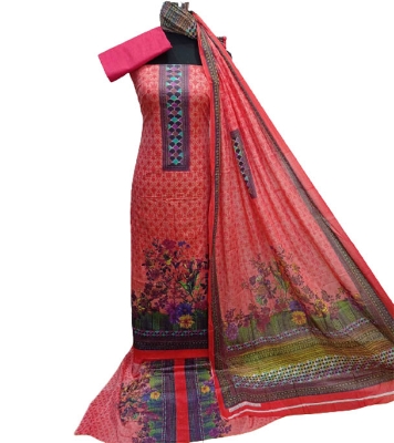 Picture of Printed Unstitch Cotton 3 Piece