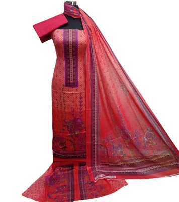 Picture of Printed Unstitch Cotton 3 Piece