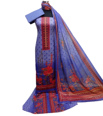 Picture of Printed Unstitch Cotton 3 Piece