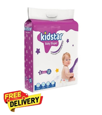Picture of Kidstar Belt Diaper Large 56pcs 9-18 KG