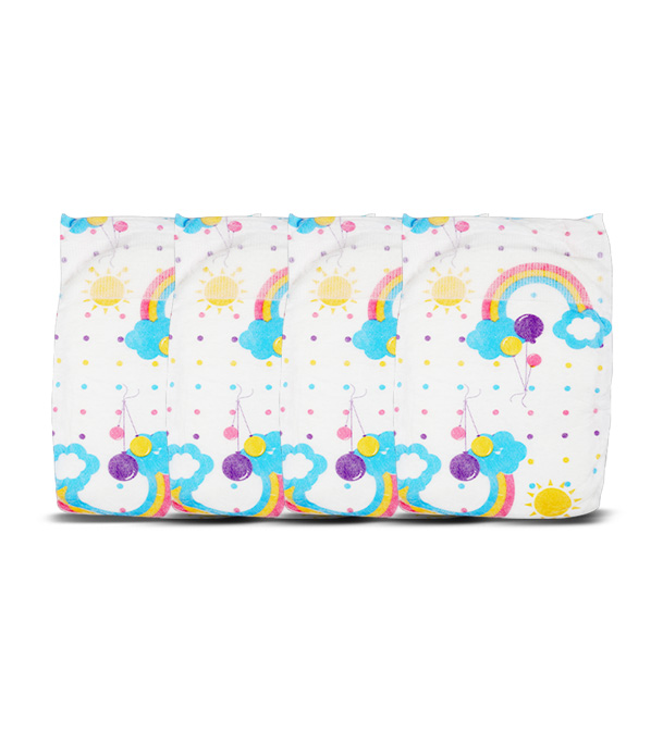 Picture of Rainbow Ultra Soft Baby Diaper Medium 50 Pcs 4-9 KG (Belt System) for Kids Dryness, Safety and Comfort