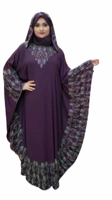 Picture of New Dubai Abaya MC Stone Borkha with Hijab