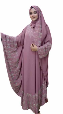 Picture of New Dubai Abaya MC Stone Borkha with Hijab