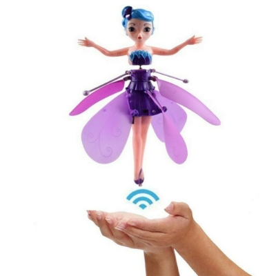 Picture of Premium Frozen Elsa Flying Dolls with Light and Music Brinquedos Kids Angel Flying Infrared Doll Toy Doll