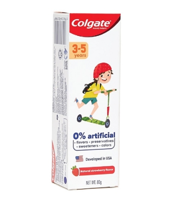 Picture of Colgate Toothpaste Strawberry Flavor for Kids (3-5 years) - 80gm - CPFH