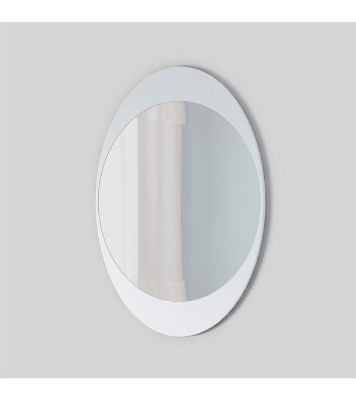 Buy Regal Wall Mirror White Oval CRAFT ITEMS-HDC-334 Online at Best Price