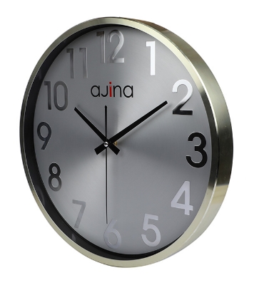 Buy Deluxe Wall Clock Round W/O Digit Golden Online at Best Price