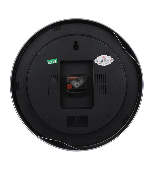 Buy Deluxe Wall Clock Round W/O Digit Silver Online at Best Price