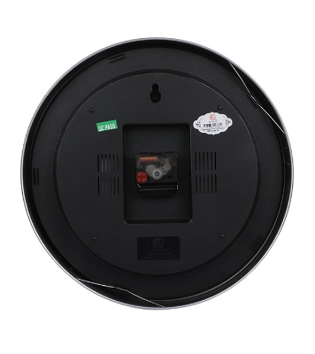 Buy Deluxe Wall Clock Round W/O Digit Silver Online at Best Price