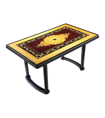 Buy 6 Seated Square Table Print Black P/L Radiant TEL at Best Price In Bangladesh
