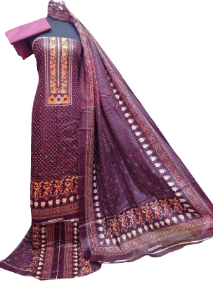 Picture of Exclusive Unstiched Cotton Printed 3 Piece