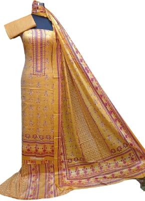 Picture of Exclusive Unstiched Cotton Printed 3 Piece